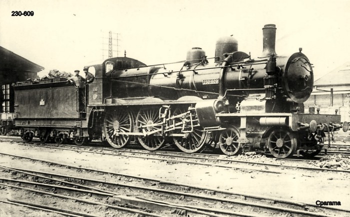 Carte postale : La locomotive 230-609